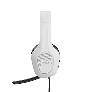 Trust GXT 415W Zirox Headset Wired Gaming Headband White