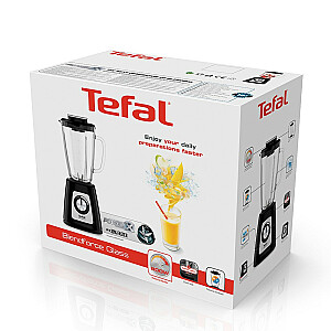 Blenderis Tefal BlendForce II BL4358 1,25 l Stalinis trintuvas 800 W juodas, šlifuotas plienas