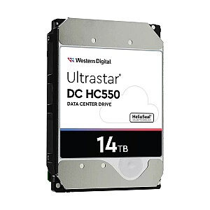 „Western Digital Ultrastar DC HC550“ serverio kietasis diskas WUH721814ALE6L4 (14 TB; 3,5 colio SATA III)