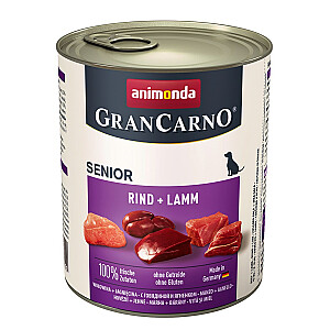 animonda GranCarno jautiena + ėriena Jautiena, ėriena Senior 800 g