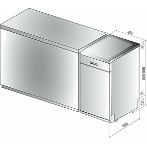 Indaplovė Whirlpool WSFO 3O34 PF X