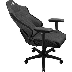 Aerocool CROWNASHBK, эргономичное игровое кресло, регулируемые подушки, технология AeroWeave, черный
