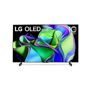 LG OLED42C31LA 42 colių (106 cm), išmanusis televizorius, webOS 23, 4K UHD OLED, 3840 x 2160, Wi-Fi