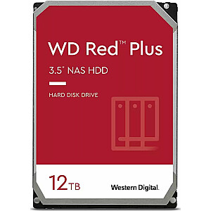 WD Red Plus 12TB 3,5" SATA III 6Gb/s serverio diskas (WD120EFBX)