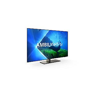 Philips 4K UHD OLED Android™ TV 48 дюймов 48OLED818/12 4-сторонняя подсветка Ambilight 3840x2160p HDR10+ 4xHDMI 3xUSB LAN WiFi DVB-T/T2/T2-HD/C/S/S2, 70 Вт
