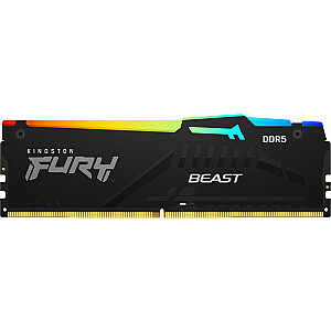 Atmintis Kingston Fury Beast RGB DDR5 32GB 5200MHz CL40 (KF552C40BBA-32)