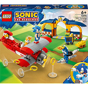 LEGO Sonic the Hedgehog Sonic Tails su darbastaliu ir Tornado lėktuvu (76991)