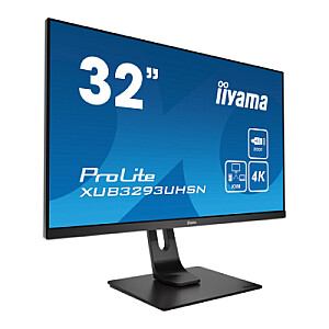 Iiyama ProLite XUB3293UHSN-B5 - LED monitor - 32' - 3840 x 2160 @60Hz (8.3 megapixel 4K UHD) - 350 cd/m² - 16:9 - 4ms - matte, black