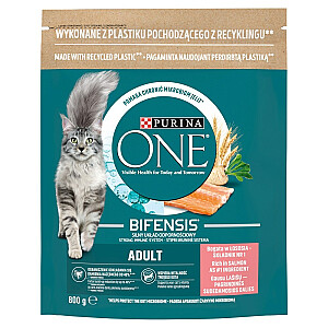 PURINA One Bifensis Adult Salmon - сухой корм для кошек - 800 г