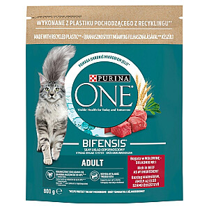 PURINA One Bifensis Adult Beef - sausas maistas katėms - 800 g