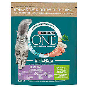 PURINA One Bifensis Adult Sensitive - сухой корм для кошек - 800 г