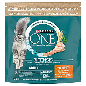 PURINA One Bifensis Adult Chicken - сухой корм для кошек - 1,5 кг