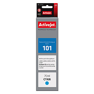 Activejet Ink buteliukas AAE-101C, skirtas Epson spausdintuvui, Epson 101 pakeitimas; Aukščiausias; 70 ml; mėlyna