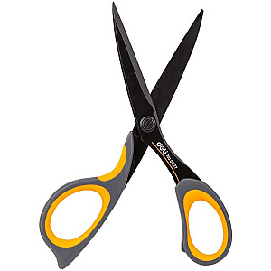 Žirklės DELI E6027, 17,5cm, juodos