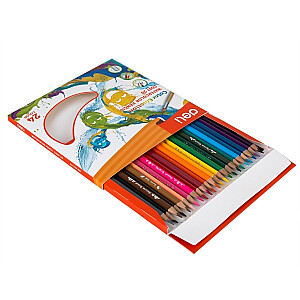 Akvareliniai pieštukai DELI EC00720, 24 spalvos
