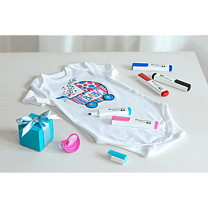 Набор маркеров по текстилю Faber-Castell, для детской одежды, 5 цветов