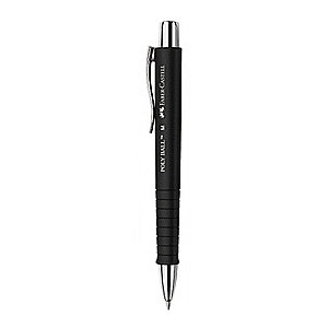 Automatinis tušinukas Faber-Castell Poly Ball, 0,7 mm, mėlynas, juodas vamzdelis