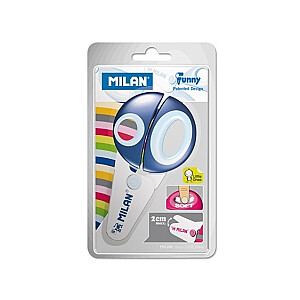 *Milan Funny žirklės, 13cm, plastikinės, lizdinėje plokštelėje