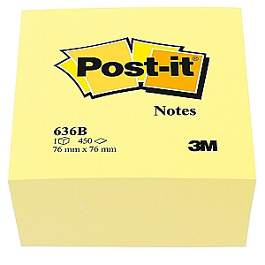Клейкие ленты Post-it®, 76х76мм, 450 листов, желтые.
