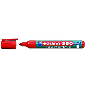 Бумажный маркер Edding 380, круглый наконечник, 1,5-3 мм, красный