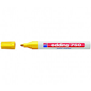 Маркер Edding 750 на лаковой основе, круглый кончик, 2–4 мм, желтый