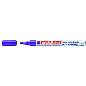 Маркер на основе лака Edding 750, круглый кончик, 2-4мм, фиолетовый цвет.