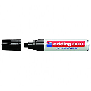 Перманентный маркер Edding 800, 4-12мм, крестообразный кончик, черный цвет