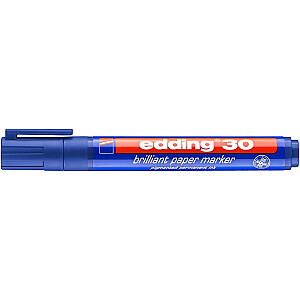 Бумажный маркер Edding 30 бриллиант, круглый кончик, 1,5-3 мм, синий