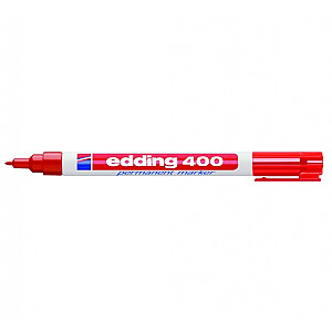 Перманентный маркер Edding 400, круглый наконечник, 1 мм, красный