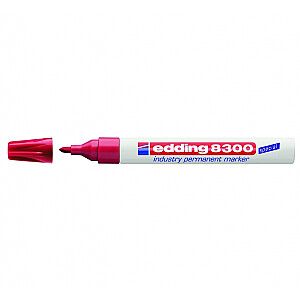 Nuolatinis žymeklis Edding 8300, 1,5-3 mm, apvalus galas, raudonas