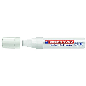 Меловой маркер Edding 4090, скрещенный кончик, 4-15 мм, белый