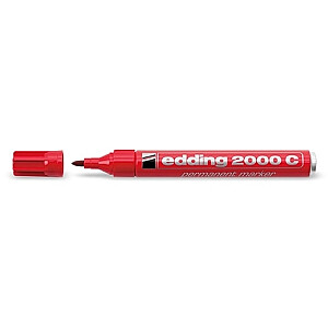 Перманентный маркер Edding 2000C, круглый наконечник, 1,5-3 мм, красный
