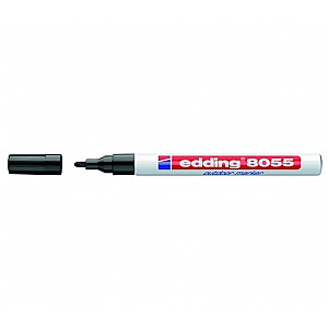 Перманентный маркер Edding 8055 1-2 мм, закругленный кончик, черный, атмосферостойкий.