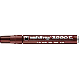 Перманентный маркер Edding 2000C, круглый наконечник, 1,5-3 мм, коричневый