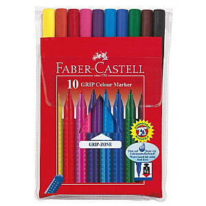 Faber-Castell GRIP žymekliai, 10 spalvų