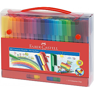 Фломастеры Faber-Castell Connector фломастер, 60 цветов