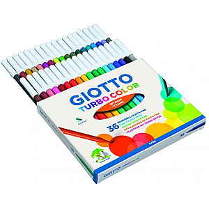 Фломастеры Fila Giotto Turbo Color, 36 цветов