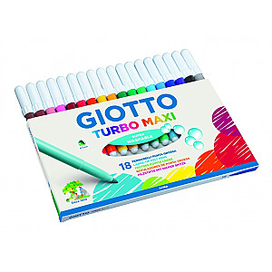 Fila Giotto Turbo Maxi markeriai, 18 spalvų