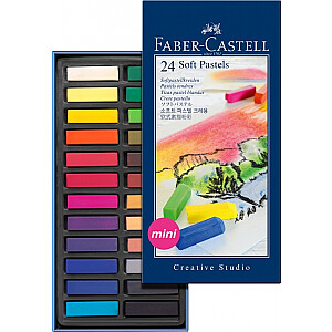 Faber-Castell Mini Creative Studio pastelinės kreidelės, 24 spalvos