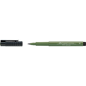 Ручка для рисования Faber-Castell PITT Artist Pen B, кисть, #174 Chromium Green Opaque