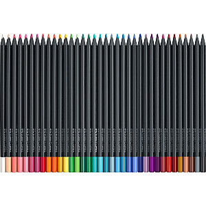 Карандаши цветные Faber-Castell, Black Edition, 36 цветов