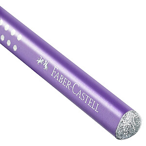 Карандаш графитный Faber-Castell Jumbo Sparkle, фиолетовый цвет