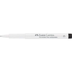 Ручка для рисования Faber-Castell PITT Artist Pen C, каллиграфическая, №127 Белая