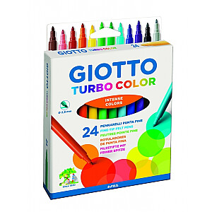 Fila Giotto Turbo Color žymekliai, 24 spalvos