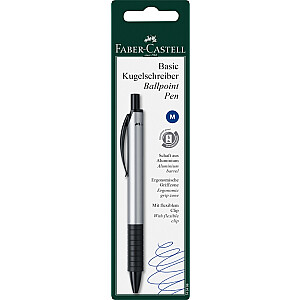 Tušinukas Faber-Castell Basic 0,7 mm, mėlynas, lizdinėje plokštelėje