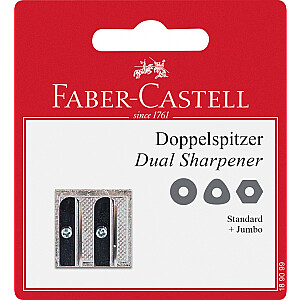 Точилка для карандашей Faber-Castell 2 отверстия, металл