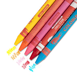 Восковой карандаш DELI Colorun 24 цвета