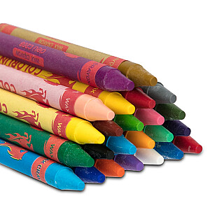 Восковой карандаш DELI Colorun 24 цвета