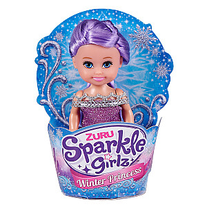 Кукла SPARKLE GIRLZ в форме для кекса Зимняя принцесса, 10 см, ассортимент, 10031TQ3