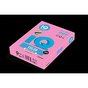 Цветная офисная бумага IQ, А4, 80г, NEOPI, неоново-розовый, 500 листов